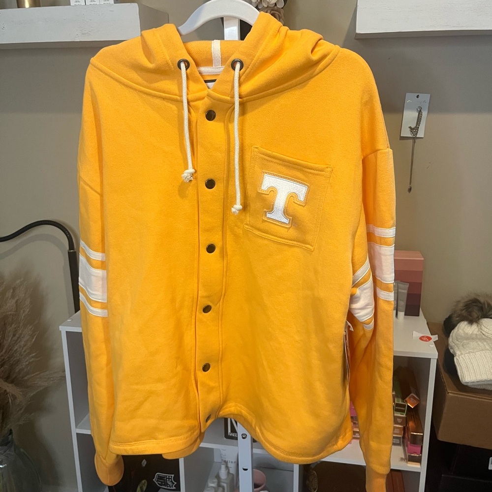 NWT Colosseum Women's Large Tennessee Volunteer’s Orange Hoodie Jacket